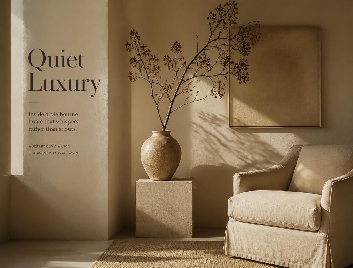 Quiet Luxury, At Home
